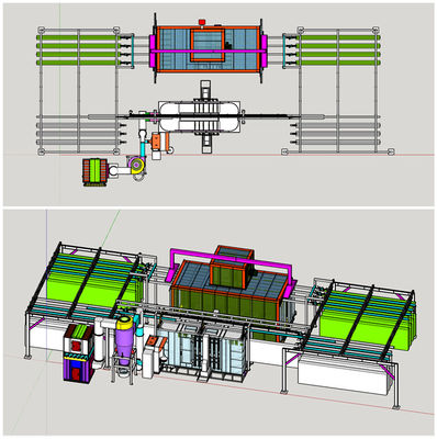 Industriële van de het Poederdeklaag van het Staalsubstraat Automatische het Materiaalplc Controle